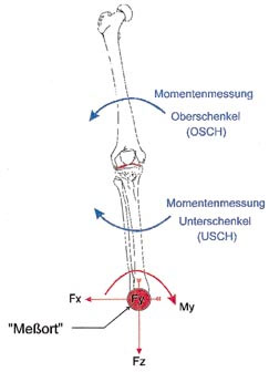 Bestimmung der Varus-/Valgus-Stabilität beim Knie