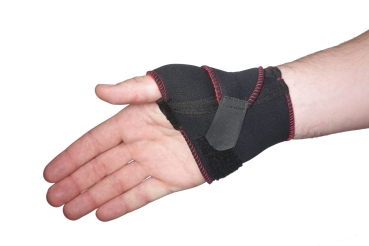 TSM Bandage für das Daumensattelgelenk aktiv, Ansicht auf die Handfläche